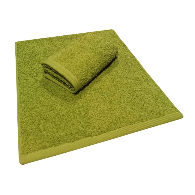 Πετσέτα ΚΟΜΒΟΣ Πεννιέ PLAIN LINE 500γρ/μ2 GREEN Χειρός 30x50