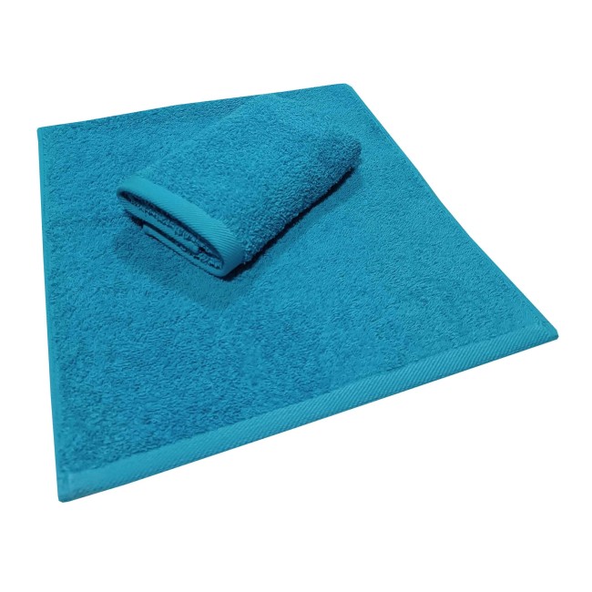 Πετσέτα ΚΟΜΒΟΣ Πεννιέ PLAIN LINE 500γρ/μ2 PETROL Χειρός 30x50