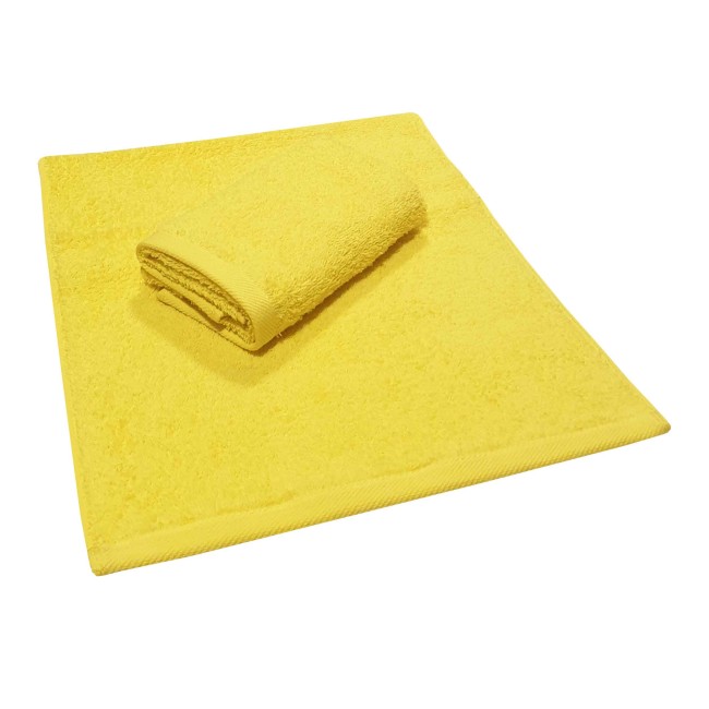 Πετσέτα ΚΟΜΒΟΣ Πεννιέ PLAIN LINE 500γρ/μ2 YELLOW Χειρός 30x50