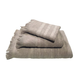 Πετσέτα Μπάνιου 70x140 Le Blanc Πεννιέ Ζακάρ 550gr Paros Grey