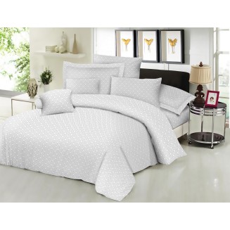 Σεντόνι Μεμονωμένο Διπλό 200x240 Κόμβος Cotton Line New Printed Maze Grey
