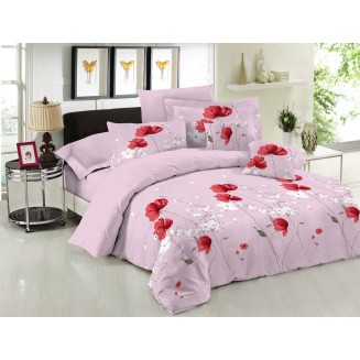 Σεντόνια Σετ Υπέρδιπλα Με Λάστιχο 160x200+33 Le Blanc Premium Anemone Pink