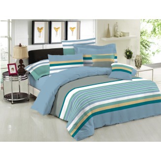 Σεντόνια Σετ Υπέρδιπλα 240x270 Le Blanc Premium Nevada Blue