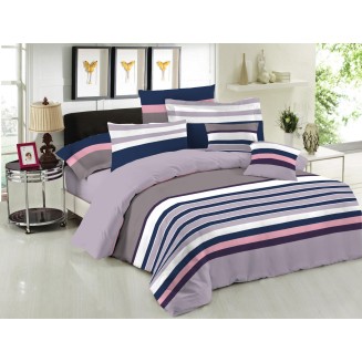 Σεντόνια Σετ Υπέρδιπλα Με Λάστιχο 160x200+33 Le Blanc Premium Nevada Mauve