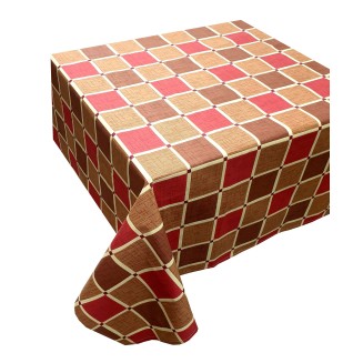 Τραπεζομάντηλο 140x220 Κόμβος Καρό Design-2 Red