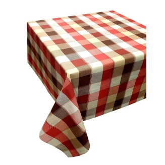 Τραπεζομάντηλο 140x220 Κόμβος Καρό Design-3 Red