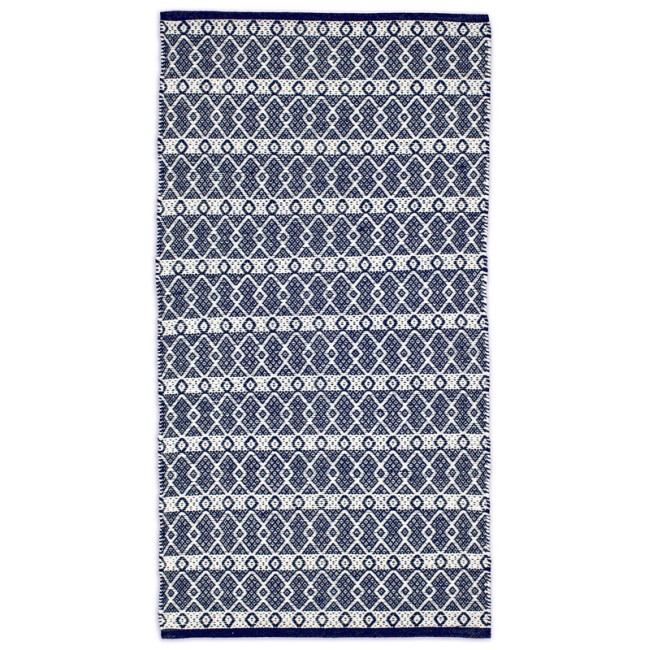 Ταπέτο Βαμβακερό Santorini Blue 070X200 KoulisCarpets