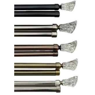 Κουρτινόξυλο Φ28Mm Δυπλό 120-210Cm - Sjsb Ασημι Ματ Πτυσσόμενο Lucktora Κουρτινόξυλο Φ28Mm Δυπλό 120-210Cm - Sjsb Ασημι Ματ Πτυσσόμενο Lucktora