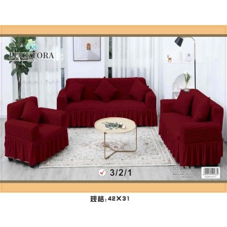 Σετ Καλύμματα Σαλονιού (Τριθέσιο+Διθέσιο+Πολυθρόνα) -5 Μπορντώ Lucktora Σετ Καλύμματα Σαλονιού (Τριθέσιο+Διθέσιο+Πολυθρόνα) -5 Μπορντώ Lucktora
