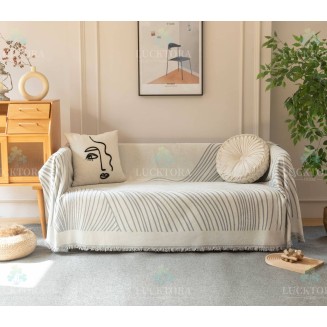 Ριχτάρι 180x180CM Lucktora Chenille C3 11 Γκρι
