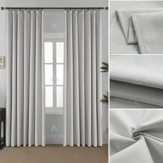 Κουρτίνα Με Τρέσσα  270X270cm Lucktora 6010-41 Λευκό 100% Blackout