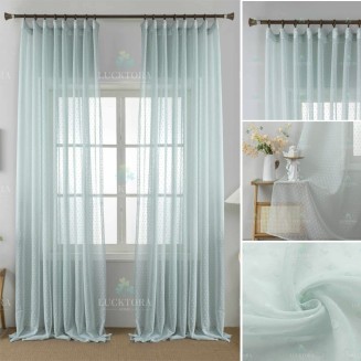 Κουρτίνα Με Τρέσσα 270X295CM Lucktora 6011 5 Μέντα