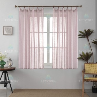 Κουρτίνα Με Τρέσσα  200x150cm Lucktora K6023-7 Ροζ