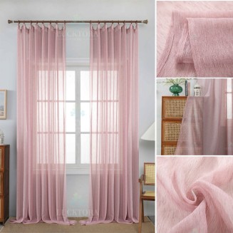 Κουρτίνα Με Τρέσσα 270X295CM Lucktora 6037 10 Ρόζ