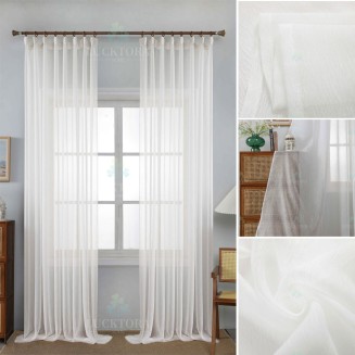 Κουρτίνα Με Κρίκους 270X285CM Lucktora A6037 12 Λευκό