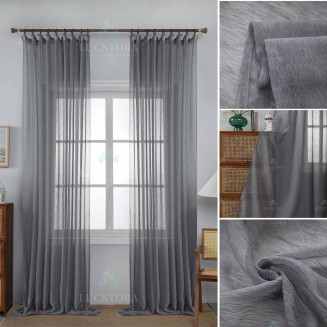 Κουρτίνα Με Τρέσσα 270X295CM Lucktora 6037 16 Γκρί