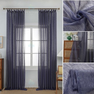 Κουρτίνα Με Κρίκους 270X285CM Lucktora A6037 20 Σκούρο Μπλέ