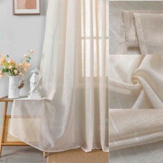 Κουρτίνα Με Τρέσσα 270x290CΜ Lucktora 6044 1 Μπέζ