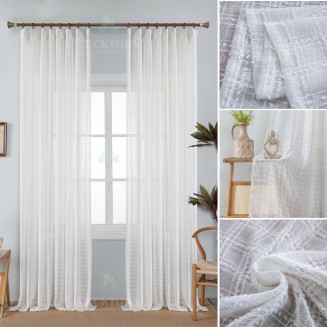 Κουρτίνα Με Τρέσσα 270x280CΜ Lucktora 6780 8 Ικρού