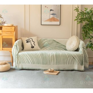 Ριχτάρι 180x180CM Lucktora Chenille C3 5 Πρασινο