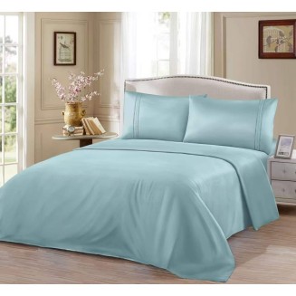 Παπλωματοθήκη Σετ Μονόχρωμη - Πετρόλ Υπέρδιπλη-220x240CM Lucktora