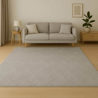 Χαλί Ύφανση Ζακάρ με Κυματιστό Σχέδιο - 160X230CM -14 Lucktora