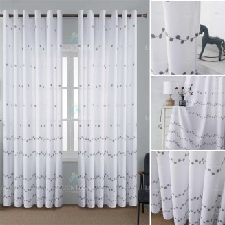 Κουρτίνα Με Κρίκους 270X270cm Lucktora A6014-2 Γκρί
