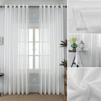 Κουρτίνα Με Κρίκους 270x290CΜ Lucktora A6023 21 Λευκό