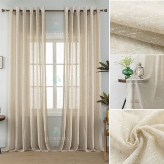 Κουρτίνα Με Κρίκους 270x290CΜ Lucktora A6023 22 Μπέζ