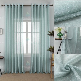 Κουρτίνα Με Κρίκους 270x290cm Lucktora A6023-26 Πετρόλ