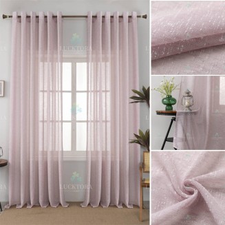 Κουρτίνα Με Κρίκους 270x290cm Lucktora A6023-27 Ροζ