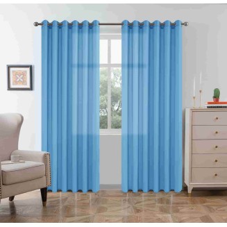 Κουρτίνα Με Κρίκους 270x270CΜ Lucktora A6030 7 Μπλέ