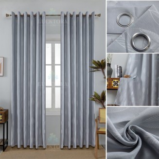 Κουρτίνα Με Κρίκους 140X270CM Lucktora AD6039 11 Γκρί