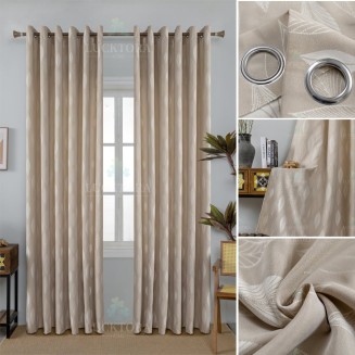 Κουρτίνα Με Κρίκους 270x270CΜ Lucktora Α6039 9 Μπέζ