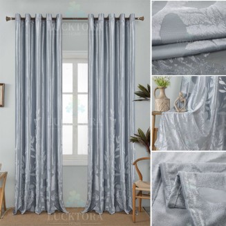 Κουρτίνα Με Κρίκους 200X290CM Lucktora A6042 19 Γκρί