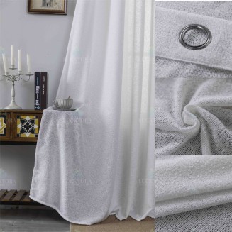 Κουρτίνα Με Κρίκους 270X275CM Lucktora A6046 12 Λευκό