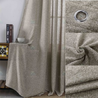 Κουρτίνα Με Κρίκους 270X275CM Lucktora A6046 4 Καφέ