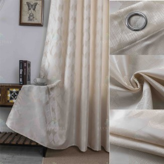 Κουρτίνα Με Κρίκους 280X260CM Lucktora A6047 1 Μπέζ