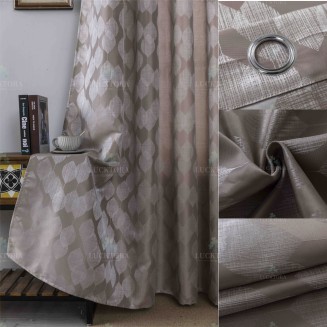 Κουρτίνα Με Κρίκους 280X260CM Lucktora A6047 4 Καφέ