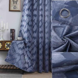 Κουρτίνα Με Κρίκους 280X260CM Lucktora A6047 7 Μπλέ