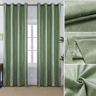 Κουρτίνα Με Κρίκους 140X270CM Lucktora AD6015 5 Μέντα