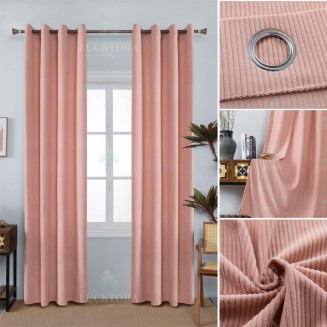 Κουρτίνα Με Κρίκους 140X260CM Lucktora AD6040 10 Ροζ