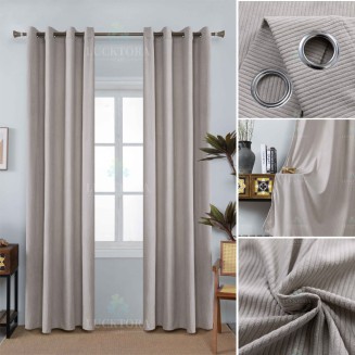 Κουρτίνα Με Κρίκους 140X260CM Lucktora AD6040 9 Μπέζ