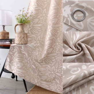 Κουρτίνα Με Κρίκους 140X280CM Lucktora AD6043 1 Μπέζ