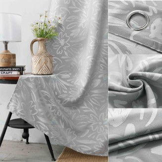 Κουρτίνα Με Κρίκους 140X280CM Lucktora AD6043 19 Γκρί