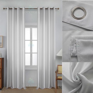Κουρτίνα Με Κρίκους 140X290CM Lucktora AD6341 17 Γκρί