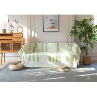 Ριχτάρι 180x180CM Lucktora Chenille C5 5 Πρασινο