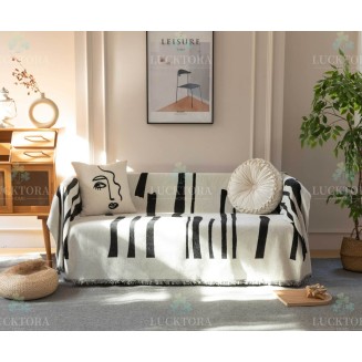 Ριχτάρι 180x240CM Lucktora Chenille C5 12 Μαυρο