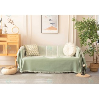 Ριχτάρι 180x180CM Lucktora Chenille C6 5 Πρασινο
