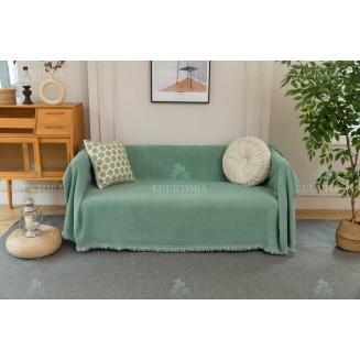Ριχτάρι 180x180CM Lucktora Chenille C2 13 Μεντα